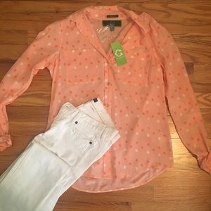 C. Wonder Silk Button Down Shirt